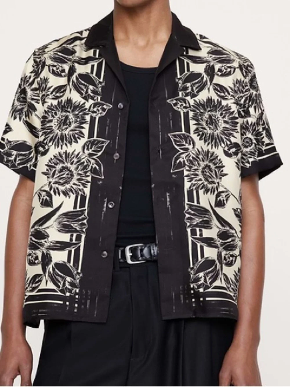 BANANA REPUBLIC STANDARD-FIT SILK RESORT SHIRT